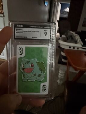 Pokemon Bulbasaur Playing Card - Green, White